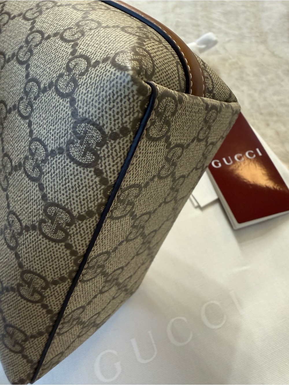 Gucci Nano Bucket Bag GG Supreme Crossbody - Picture 11 of 14